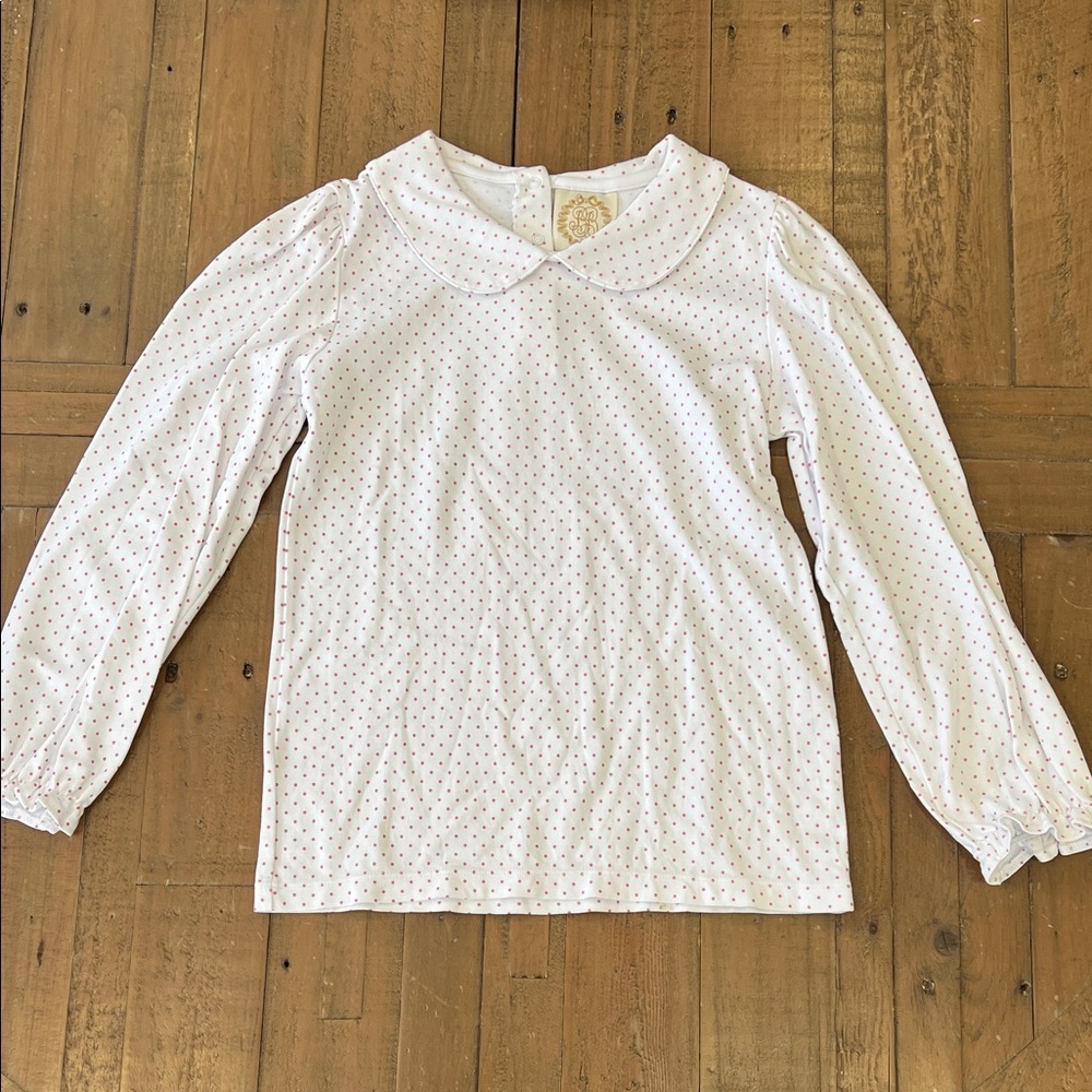 The Beaufort bonnet company Maude Peter pan collar polka dot long sleeve size 12